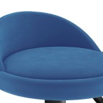 vidaXL Scaun de bar, albastru, catifea vidaXL Scaun de bar, albastru, catifea