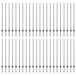 vidaXL Stâlpi de Gard 44 pcs Gri 100 x 1.4 m se potrivește bine. vidaXL Stâlpi de Gard 44 pcs Gri 100 x 1.4 m se potrivește bine.