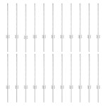 vidaXL Stâlpi de Gard Manual 22 pcs Argintiu 100 cm Oțel vidaXL Stâlpi de Gard Manual 22 pcs Argintiu 100 cm Oțel
