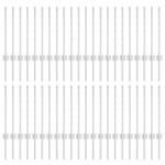 vidaXL Stâlpi de Gard Manual 44 pcs Argintiu 100 cm Oțel vidaXL Stâlpi de Gard Manual 44 pcs Argintiu 100 cm Oțel