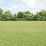 vidaXL Stâlpi verzi pentru gard 44 pcs Argintiu Oțel galvanizat vidaXL Stâlpi verzi pentru gard 44 pcs Argintiu Oțel galvanizat
