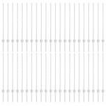 vidaXL Stâlpi de Gard Manual 88 pcs Argintiu 140 cm Oțel vidaXL Stâlpi de Gard Manual 88 pcs Argintiu 140 cm Oțel