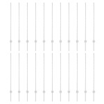 vidaXL Stâlpi de Gard Manual 44 pcs Argintiu 160 cm Oțel vidaXL Stâlpi de Gard Manual 44 pcs Argintiu 160 cm Oțel