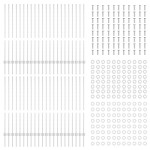vidaXL Stâlpi de gard argintii 44 pcs Argintiu 100 x 1.2 cm.