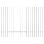 vidaXL Stâlpi de Gard Manual 44 pcs Argintiu 180 cm Oțel vidaXL Stâlpi de Gard Manual 44 pcs Argintiu 180 cm Oțel