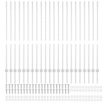 vidaXL Stâlpi de Gard Manual 44 pcs Argintiu 180 cm Oțel vidaXL Stâlpi de Gard Manual 44 pcs Argintiu 180 cm Oțel