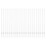 vidaXL Stâlpi de Gard Manual 44 pcs Argintiu 200 cm Oțel vidaXL Stâlpi de Gard Manual 44 pcs Argintiu 200 cm Oțel