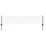 vidaXL Gard Euro cu 5 Stâlpi U Verde 0.4x10 m Oțel