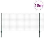 vidaXL Gard Euro cu 5 Stâlpi U Verde 1x10 m Oțel vidaXL Gard Euro cu 5 Stâlpi U Verde 1x10 m Oțel