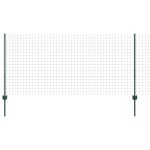 vidaXL Gard Euro cu 5 Stâlpi U Verde 1x10 m Oțel vidaXL Gard Euro cu 5 Stâlpi U Verde 1x10 m Oțel