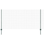 vidaXL Gard cu Stâlp Verde 1,2 x 10 m Oțel și PVC