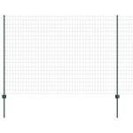 vidaXL Gard Euro cu 5 Stâlpi U Verde 1.6x10 m din Oțel vidaXL Gard Euro cu 5 Stâlpi U Verde 1.6x10 m din Oțel