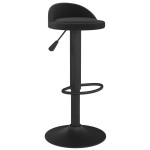 vidaXL Scaune de bar, 2 buc., negru, catifea vidaXL Scaune de bar, 2 buc., negru, catifea