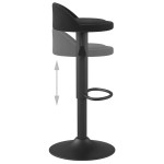 vidaXL Scaune de bar, 2 buc., negru, catifea vidaXL Scaune de bar, 2 buc., negru, catifea