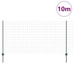 vidaXL Gard cu Stâlp Verde 1,2 x 10 m Oțel și PVC