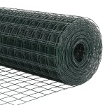 vidaXL Îngrădire cu stâlpi Verde 0.8 x 10 m Oțel vidaXL Îngrădire cu stâlpi Verde 0.8 x 10 m Oțel