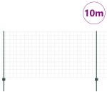 vidaXL Set Împrejmuire Grădină Set de 2 Verde Oțel Vopsit Electrostatic