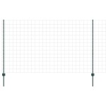 vidaXL Gard cu Stâlp Verde 1,4 x 10 m Oțel și PVC