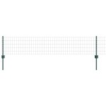 vidaXL Îngrădire cu stâlpi Verde 0.4 x 25 m Oțel
