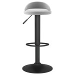 vidaXL Scaune de bar, 2 buc., gri deschis, catifea vidaXL Scaune de bar, 2 buc., gri deschis, catifea
