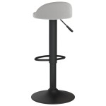 vidaXL Scaune de bar, 2 buc., gri deschis, catifea vidaXL Scaune de bar, 2 buc., gri deschis, catifea