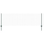 vidaXL Gard Euro cu 11 Stâlpi Verzi 0,8x25 m Oțel vidaXL Gard Euro cu 11 Stâlpi Verzi 0,8x25 m Oțel