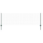 vidaXL Gard Euro cu 11 Stâlpi Verzi 0,8x25 m Oțel vidaXL Gard Euro cu 11 Stâlpi Verzi 0,8x25 m Oțel
