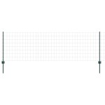 vidaXL Gard Euro cu 11 Stâlpi Verzi 0,8x25 m Oțel vidaXL Gard Euro cu 11 Stâlpi Verzi 0,8x25 m Oțel