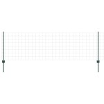 vidaXL Set Împrejmuire Grădină Metalică Set de 2 Verde Metal 25 m