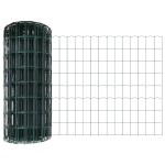 vidaXL Îngrădire cu stâlpi Verde 0.4 x 50 m Oțel vidaXL Îngrădire cu stâlpi Verde 0.4 x 50 m Oțel
