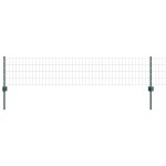 vidaXL Îngrădire cu stâlpi Verde 0.4 x 50 m Oțel