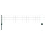 vidaXL Îngrădire cu stâlpi Verde 0.4 x 50 m Oțel