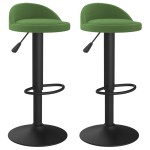 vidaXL Scaune de bar, 2 buc., verde închis, catifea vidaXL Scaune de bar, 2 buc., verde închis, catifea