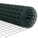 vidaXL Îngrădire cu stâlpi Verde 0.8 x 10 m Oțel