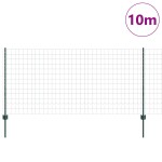 vidaXL Îngrădire cu stâlpi Verde 1 x 10 m Oțel vidaXL Îngrădire cu stâlpi Verde 1 x 10 m Oțel