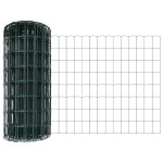 vidaXL Îngrădire cu stâlpi Verde 0.8 x 25 m Oțel vidaXL Îngrădire cu stâlpi Verde 0.8 x 25 m Oțel