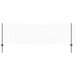 vidaXL Îngrădire cu stâlpi Verde 0.8 x 25 m Oțel vidaXL Îngrădire cu stâlpi Verde 0.8 x 25 m Oțel