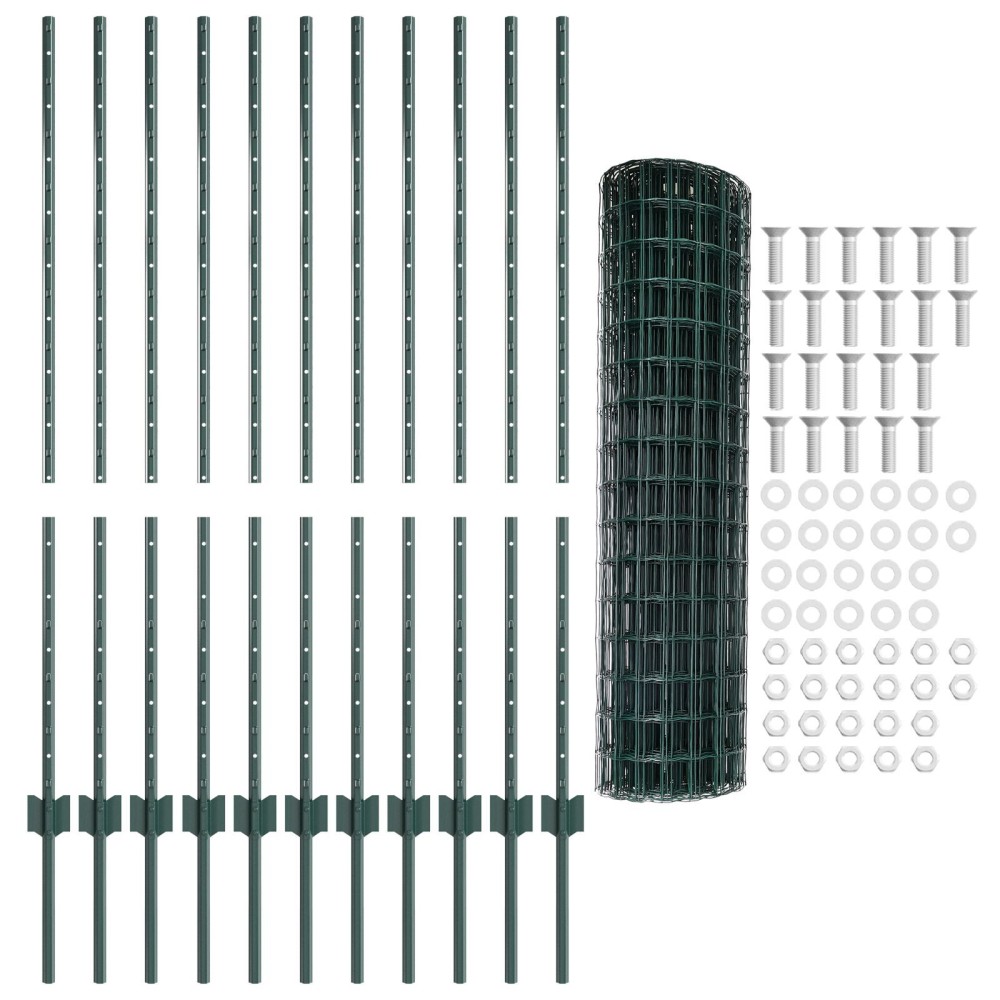 vidaXL Set gard Set de 2 Verde Polietilenă 25 x 1.2 m Durabil