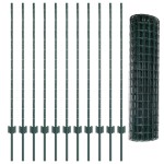 vidaXL Set gard Set de 2 Verde Polietilenă 25 x 1.2 m Durabil