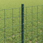 vidaXL Gard cu Stâlp Verde 0,6 x 50 m Oțel și PVC