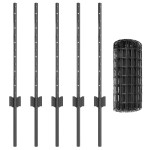 vidaXL Gard cu Stâlp Gri 0,6 x 10 m Oțel și PVC