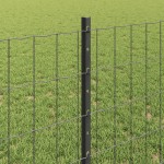 vidaXL Îngrădire cu stâlpi Gri 0.8 x 10 m Oțel vidaXL Îngrădire cu stâlpi Gri 0.8 x 10 m Oțel
