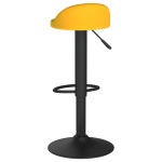 vidaXL Scaune de bar, 2 buc., galben, catifea vidaXL Scaune de bar, 2 buc., galben, catifea