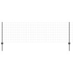 vidaXL Îngrădire cu stâlpi Gri 0.8 x 25 m Oțel vidaXL Îngrădire cu stâlpi Gri 0.8 x 25 m Oțel