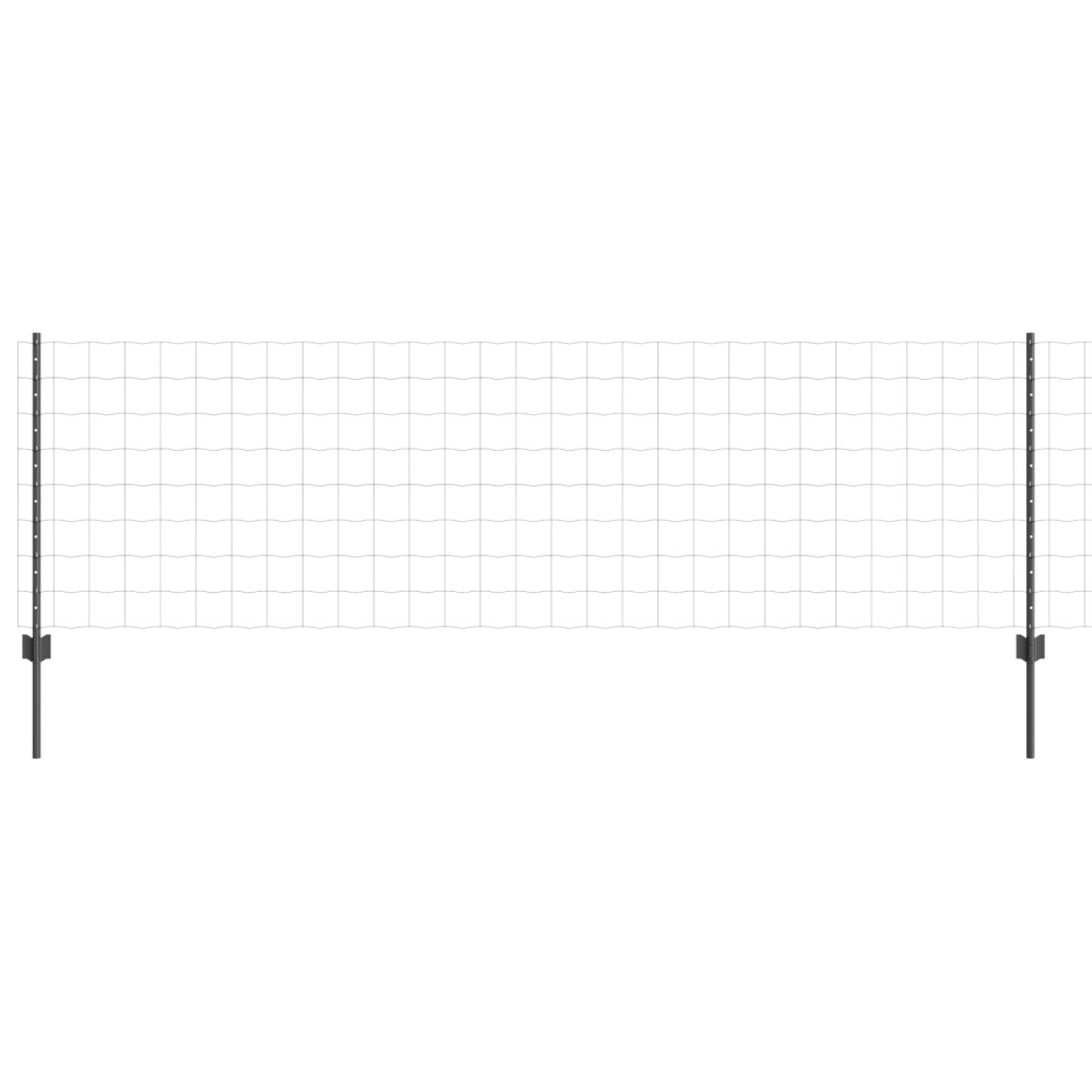 vidaXL Set Gard Set de 2 Gri Oțel Vopsit Electrostatic Mare Durabil