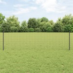 vidaXL Îngrădire cu stâlpi Gri 0.6 x 50 m Oțel vidaXL Îngrădire cu stâlpi Gri 0.6 x 50 m Oțel