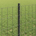 vidaXL Îngrădire cu stâlpi Gri 0.6 x 50 m Oțel vidaXL Îngrădire cu stâlpi Gri 0.6 x 50 m Oțel