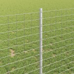 vidaXL Îngrădire cu stâlpi Argintiu 1 x 10 m Oțel vidaXL Îngrădire cu stâlpi Argintiu 1 x 10 m Oțel
