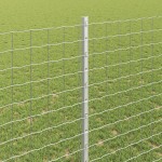 vidaXL Îngrădire cu stâlpi Argintiu 1.4 x 10 m Oțel vidaXL Îngrădire cu stâlpi Argintiu 1.4 x 10 m Oțel