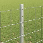 vidaXL Îngrădire cu stâlpi Argintiu 1.2 x 10 m Oțel